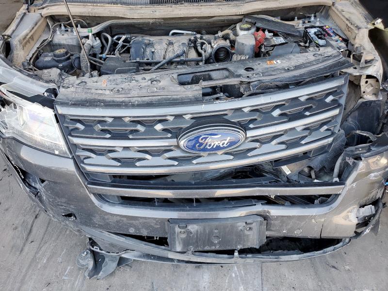 1FM5K8D87KGA68638 - 2019 FORD EXPLORER XLT ნაცრისფერი ფოტო 12