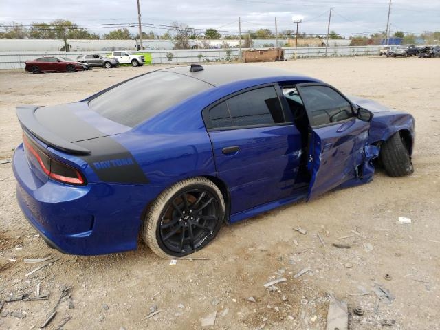 2C3CDXGJ7KH635597 - 2019 DODGE CHARGER SCAT PACK BLUE photo 3