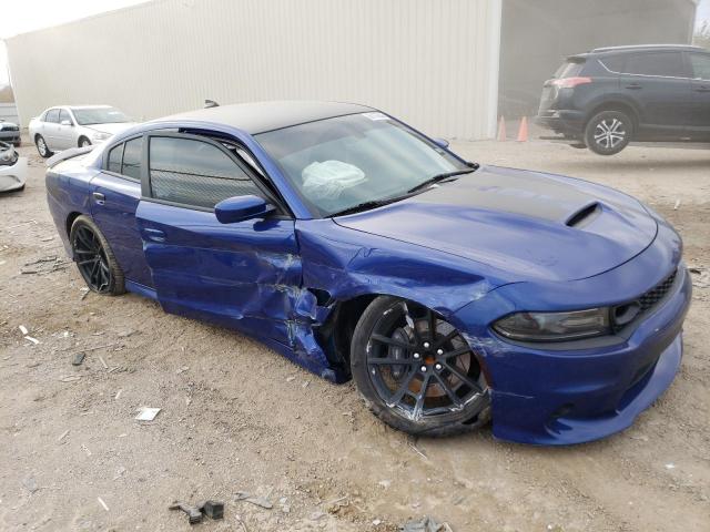 2C3CDXGJ7KH635597 - 2019 DODGE CHARGER SCAT PACK BLUE photo 4