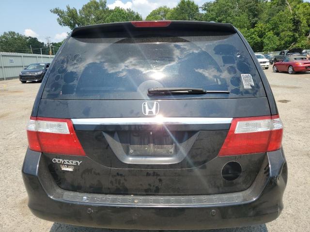 5FNRL38896B030067 - 2006 HONDA ODYSSEY TOURING BLACK photo 6
