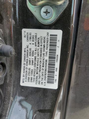 2HGFB2F84EH534586 - 2014 HONDA CIVIC EX BLACK photo 12