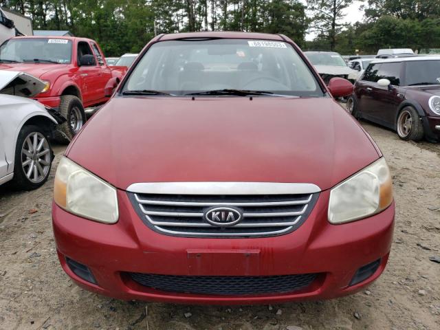 KNAFE122285558525 - 2008 KIA SPECTRA EX MAROON photo 5