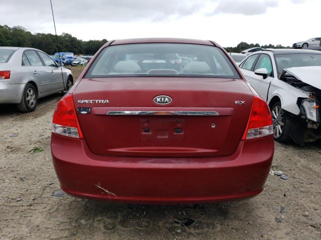 KNAFE122285558525 - 2008 KIA SPECTRA EX MAROON photo 6