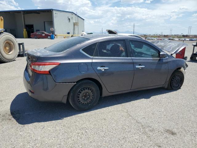 3N1AB7AP6FY344663 - 2015 NISSAN SENTRA S CHARCOAL photo 3