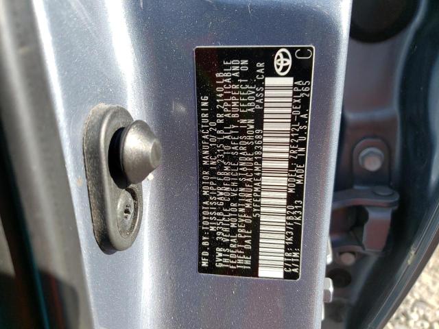 5YFEPMAE4MP183689 - 2021 TOYOTA COROLLA LE BLUE photo 13