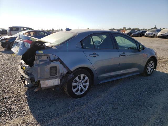 5YFEPMAE4MP183689 - 2021 TOYOTA COROLLA LE BLUE photo 3