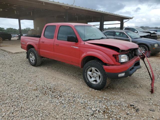5TEHN72N24Z363072 - 2004 TOYOTA TACOMA DOUBLE CAB RED photo 4