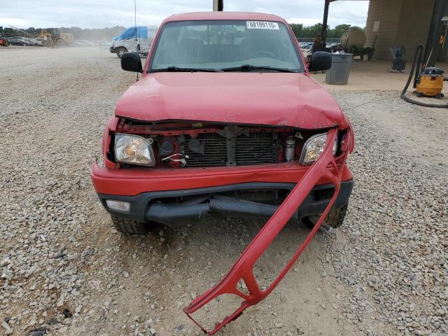 5TEHN72N24Z363072 - 2004 TOYOTA TACOMA DOUBLE CAB RED photo 5
