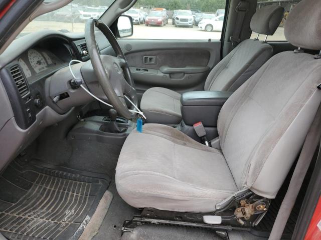 5TEHN72N24Z363072 - 2004 TOYOTA TACOMA DOUBLE CAB RED photo 7