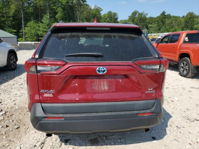2T3LWRFV6KW015765 - 2019 TOYOTA RAV4 LE Czerwony zdjęcie 6