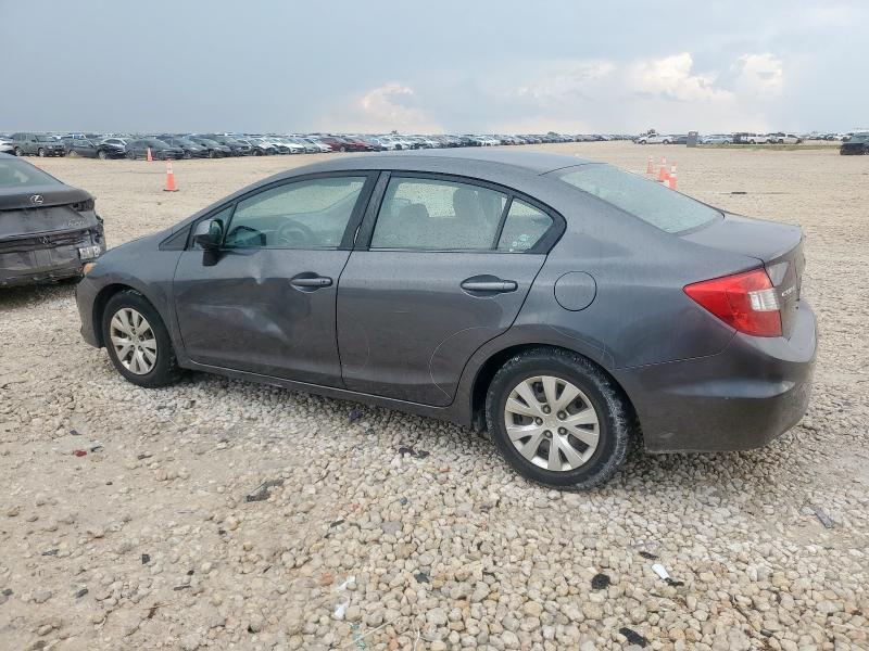 2HGFB2F59CH330773 - 2012 HONDA CIVIC LX Сұр фото 2