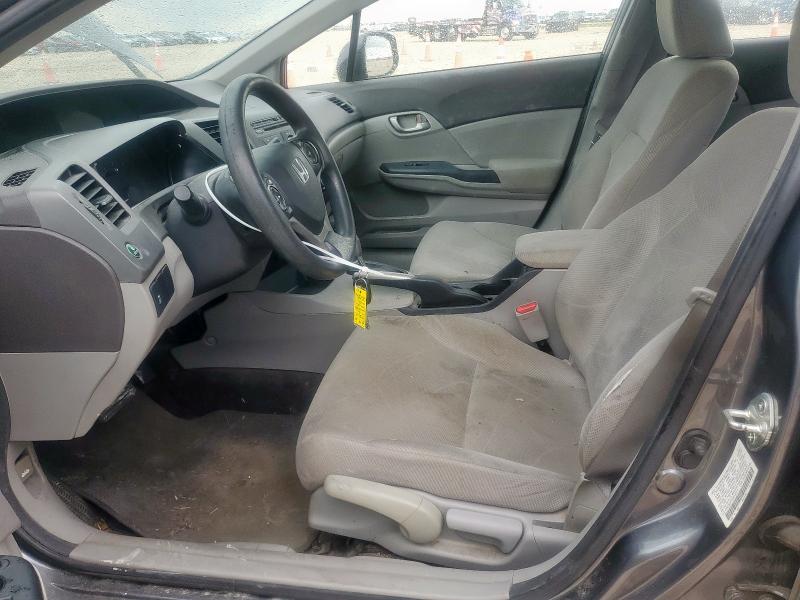 2HGFB2F59CH330773 - 2012 HONDA CIVIC LX Сұр фото 7