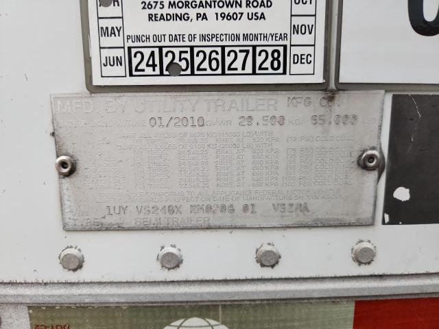 1UYVS248XBM020801 - 2011 UTILITY VS2RA WHITE photo 9