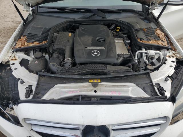 WDDWF4JB0HR296876 - 2017 MERCEDES-BENZ C 300 WHITE photo 11