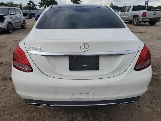 WDDWF4JB0HR296876 - 2017 MERCEDES-BENZ C 300 WHITE photo 6