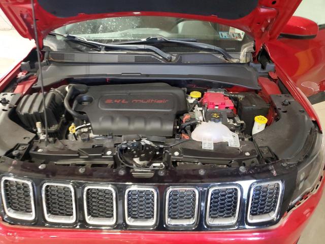 3C4NJDBB1MT503392 - 2021 JEEP COMPASS LATITUDE RED photo 12