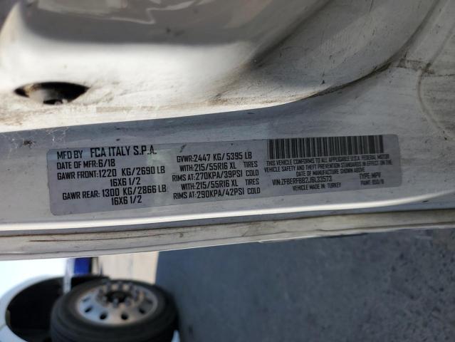 ZFBERFBB2J6L33573 - 2018 RAM PROMASTER SLT WHITE photo 13