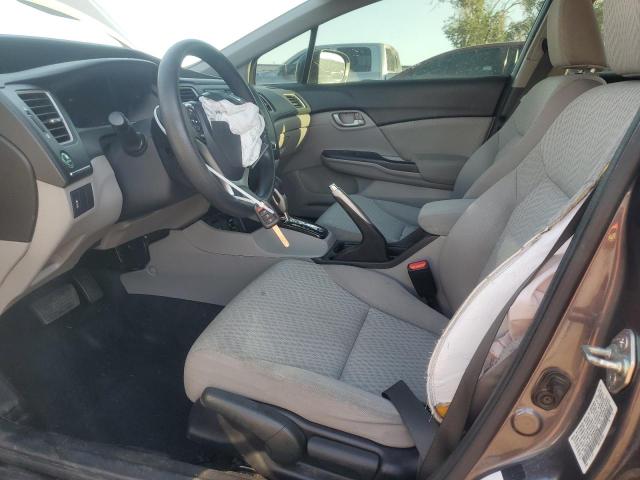 19XFB2F51EE202363 - 2014 HONDA CIVIC LX GRAY photo 7