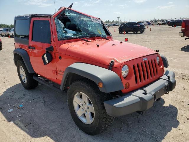 1C4GJWAG8DL681880 - 2013 JEEP WRANGLER SPORT RED photo 4