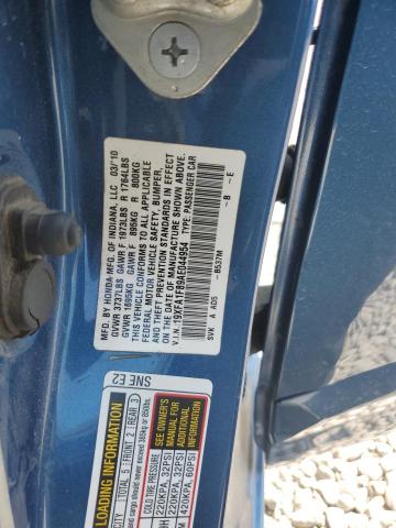 19XFA1F89AE044954 - 2010 HONDA CIVIC EX Көк фото 13