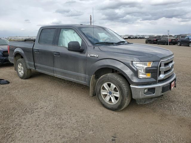 1FTFW1EFXFKD38840 - 2015 FORD F150 SUPERCREW GRAY photo 4