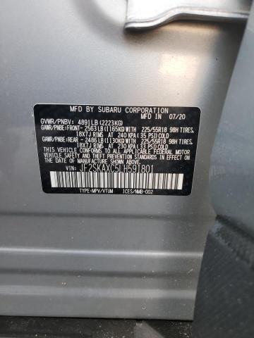 JF2SKAXC5LH591801 - 2020 SUBARU FORESTER TOURING 银色 照片 13