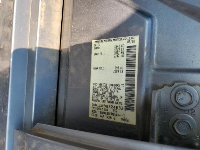 1N4AL2AP7AN524632 - 2010 NISSAN ALTIMA BASE 蓝色 照片 12