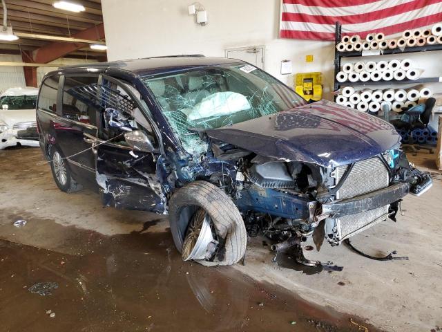 2C4RC1CG6ER133467 - 2014 CHRYSLER TOWN & COU TOURING L BLUE photo 4