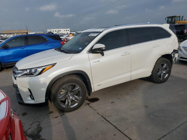 5TDDGRFHXJS052202 - 2018 TOYOTA HIGHLANDER HYBRID LIMITED WHITE photo 1