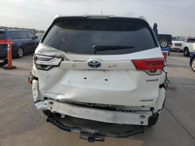 5TDDGRFHXJS052202 - 2018 TOYOTA HIGHLANDER HYBRID LIMITED WHITE photo 6