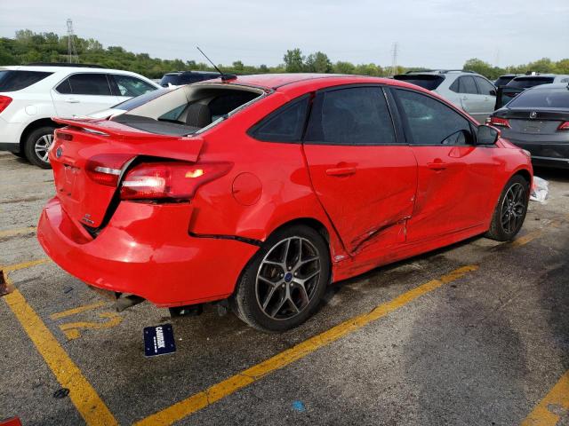 1FADP3F2XFL339613 - 2015 FORD FOCUS SE RED photo 3