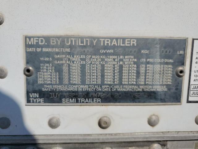 1UYVS25356M725420 - 2006 UTILITY VS2RA Blanc photo 10