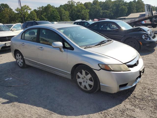 1HGFA16549L007899 - 2009 HONDA CIVIC LX Plata foto 4