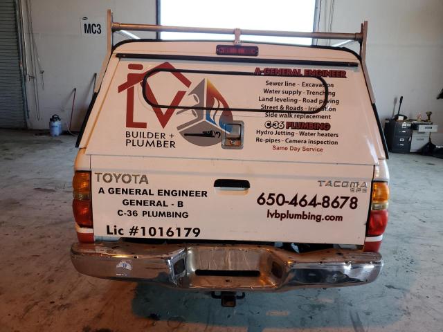 5TEVL52NX4Z416680 - 2004 TOYOTA TACOMA XTRACAB WHITE photo 6