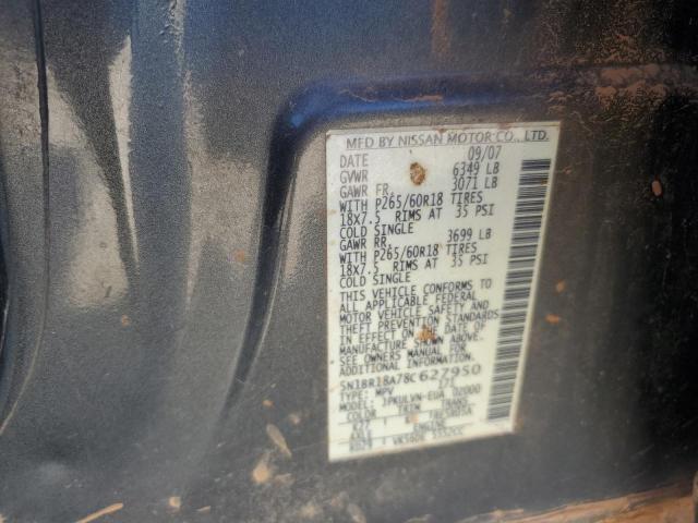 5N1BR18A78C627950 - 2008 NISSAN PATHFINDER LE CHARCOAL photo 13
