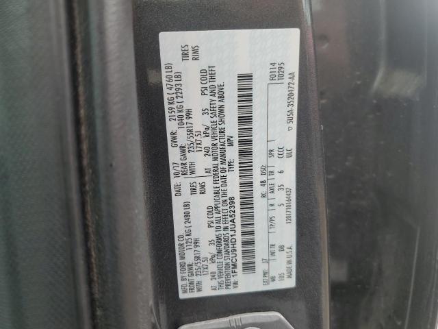 1FMCU9HD1JUA52398 - 2018 FORD ESCAPE SEL Grau Foto 14