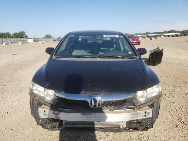 19XFA16829E035346 - 2009 HONDA CIVIC EX BLACK photo 5