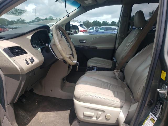 5TDYK3DCXBS066610 - 2011 TOYOTA SIENNA XLE GRAY photo 7