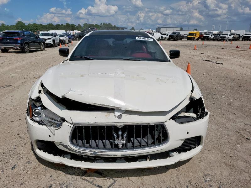 ZAM57RTA1F1154077 - 2015 MASERATI GHIBLI S أبيض صورة 5