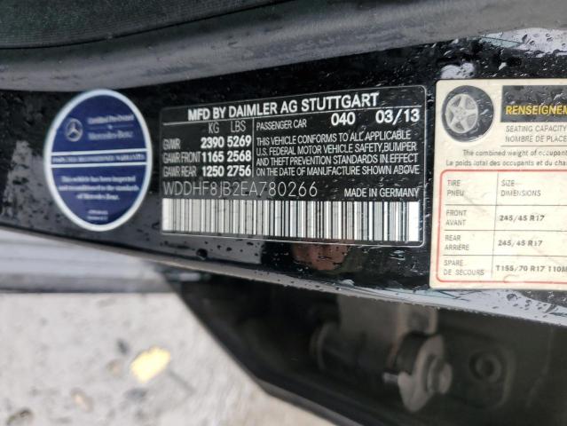 WDDHF8JB2EA780266 - 2014 MERCEDES-BENZ E 350 4MATIC BLACK photo 12