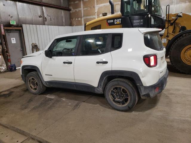 ZACCJBAH3HPF06230 - 2017 JEEP RENEGADE SPORT WHITE photo 2