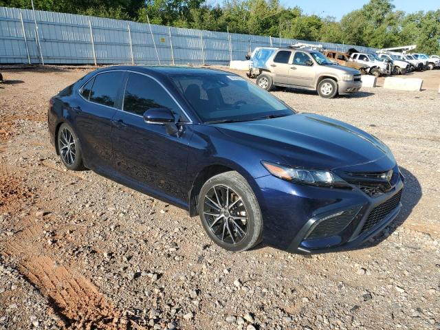 4T1G11AKXNU711394 - 2022 TOYOTA CAMRY SE 蓝色 照片 4