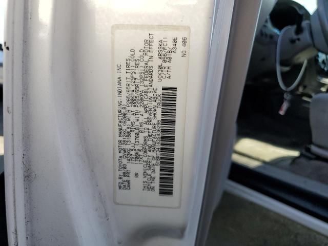 5TBRT34143S436296 - 2003 TOYOTA TUNDRA ACCESS CAB SR5 WHITE photo 12
