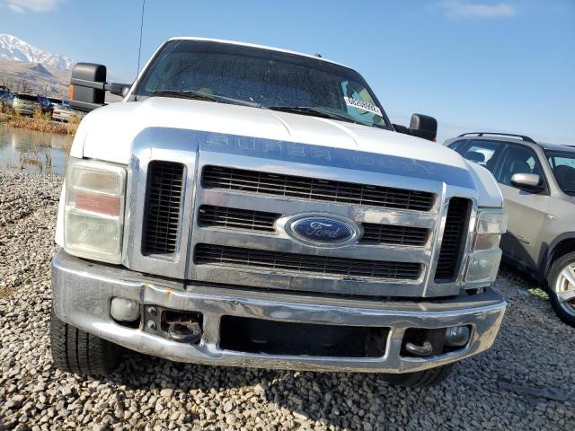 1FTWX31508EE44348 - 2008 FORD F350 SRW SUPER DUTY WHITE photo 5