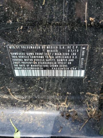 3VWPL7AJ5EM600679 - 2014 VOLKSWAGEN JETTA TDI BLACK photo 12
