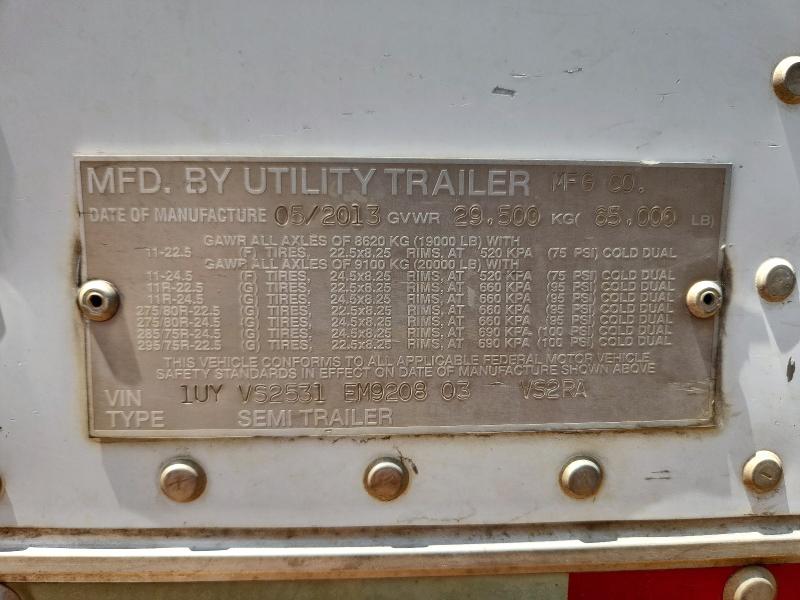 1UYVS2531EM920803 - 2014 UTILITY VS2RA Ağ foto 10