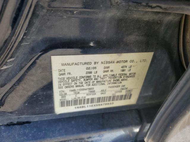 1N4BL11EX5N479933 - 2005 NISSAN ALTIMA SE BLUE photo 13