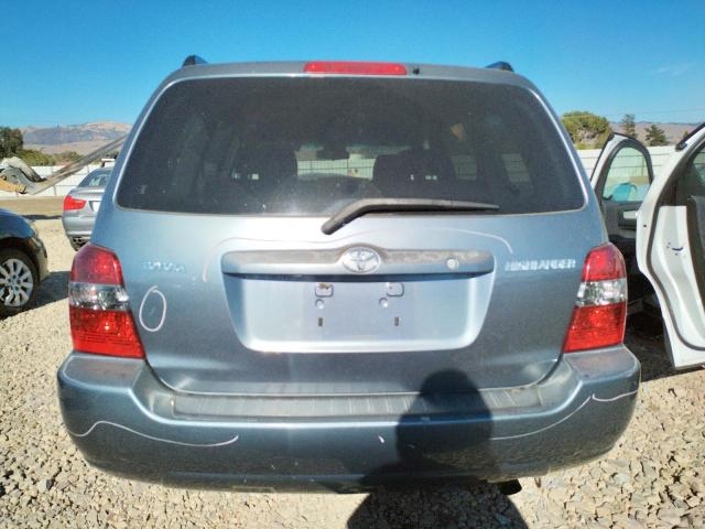 JTEGD21A750111119 - 2005 TOYOTA HIGHLANDER GRAY photo 6