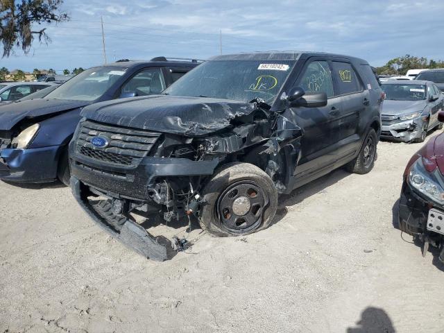 1FM5K8AR1HGD58900 - 2017 FORD EXPLORER POLICE INTERCEPTOR BLACK photo 1