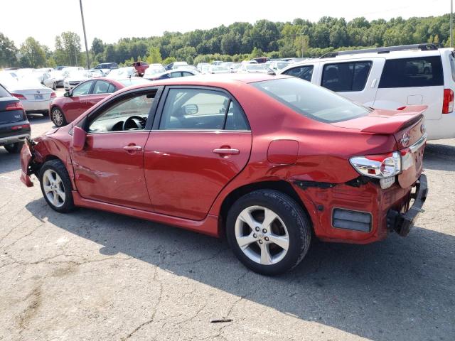 2T1BU4EE1CC884484 - 2012 TOYOTA COROLLA BASE RED photo 2